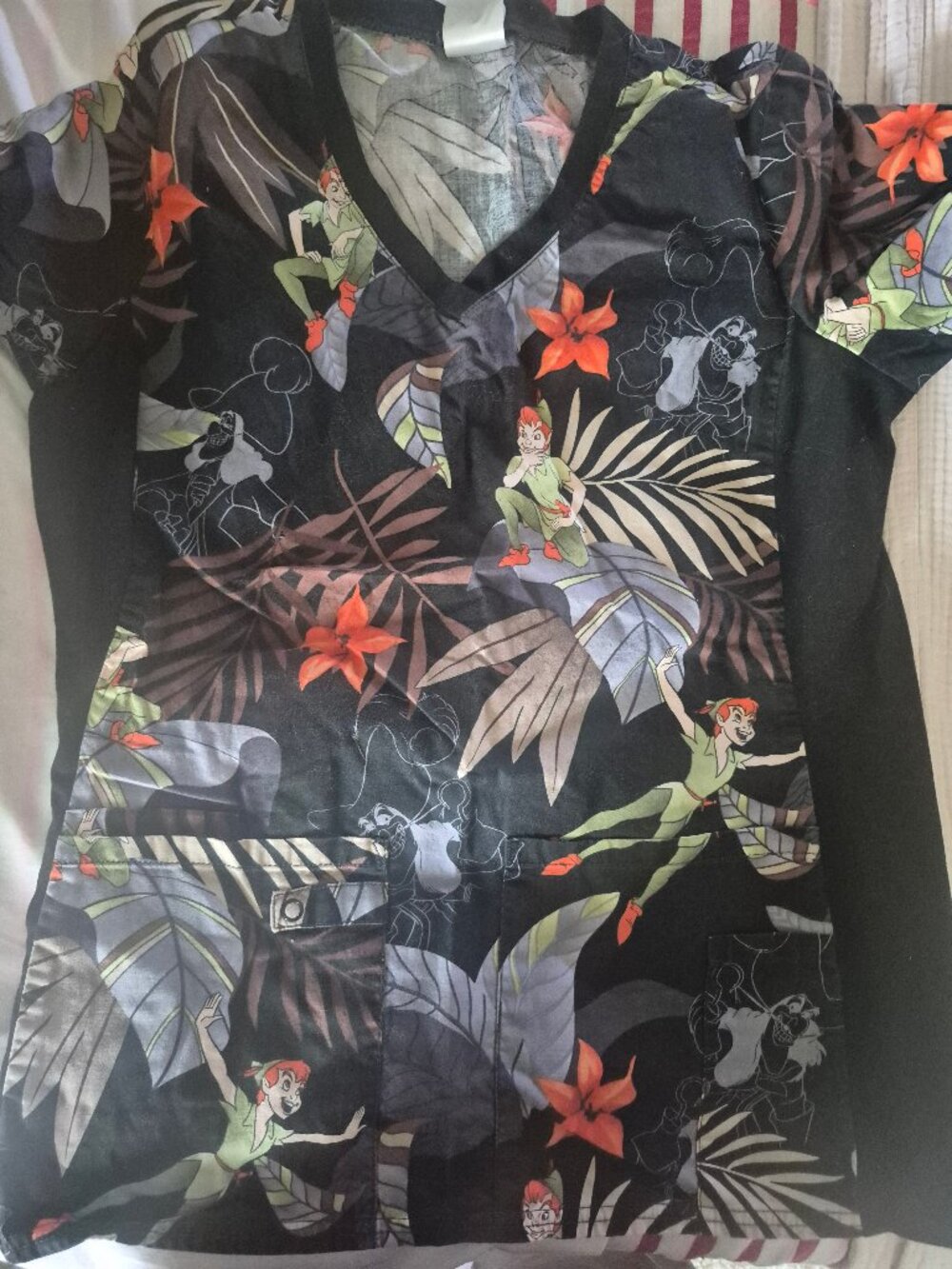 Disney Peter Pan Scrub Top
